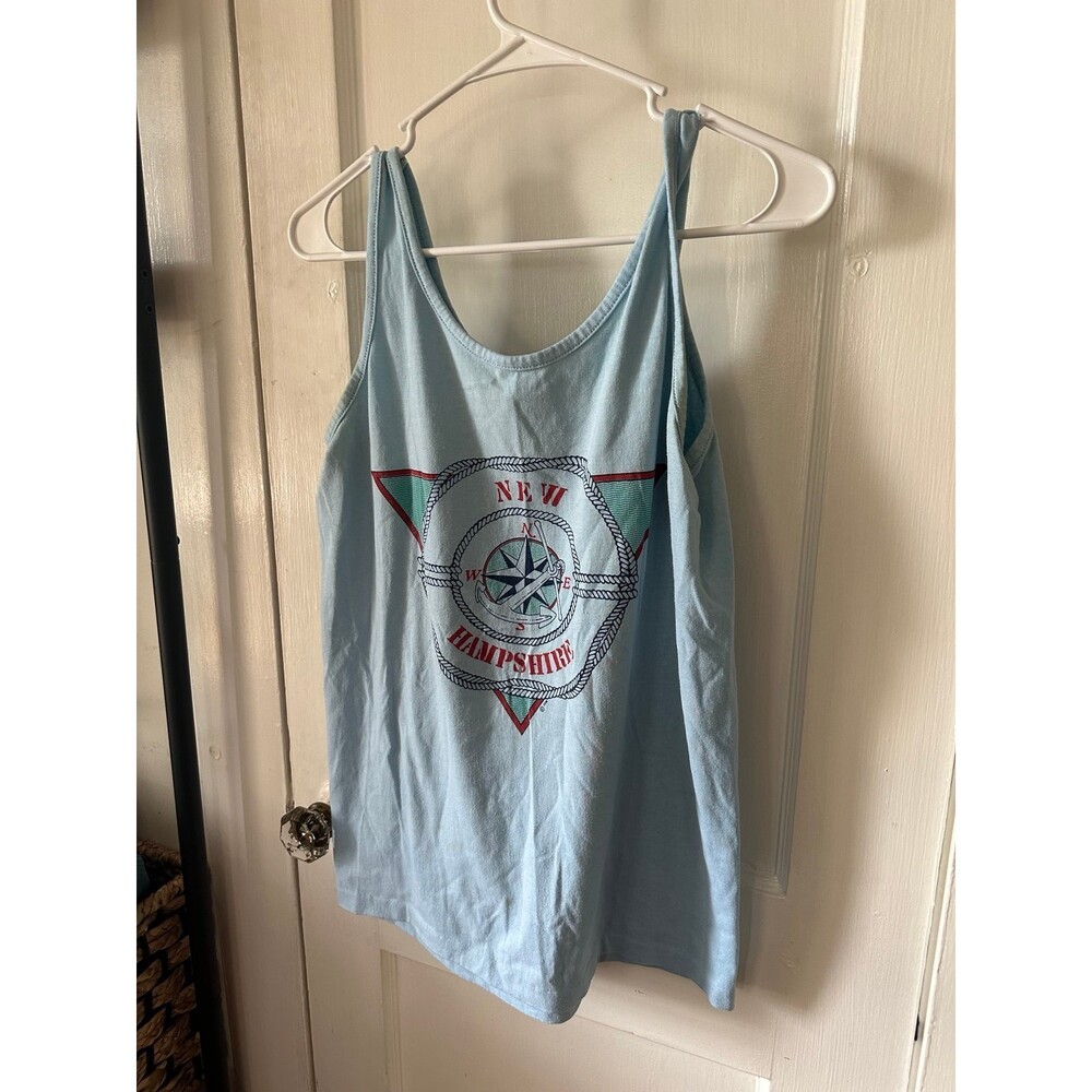 Textile Prints NEW HAMPSHIRE women’s size Medium Tanktop - Picture 2 of 7